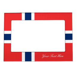 Norwegian flag of Norway magnetic photo frame