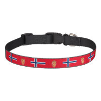 Norwegian flag pet collar