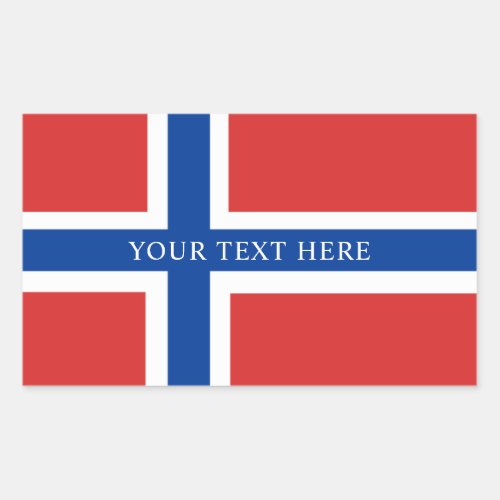 Norwegian Flag Rectangular Sticker