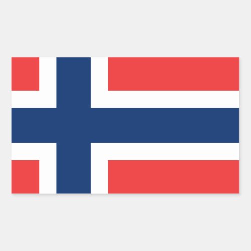 Norwegian Flag Rectangular Sticker