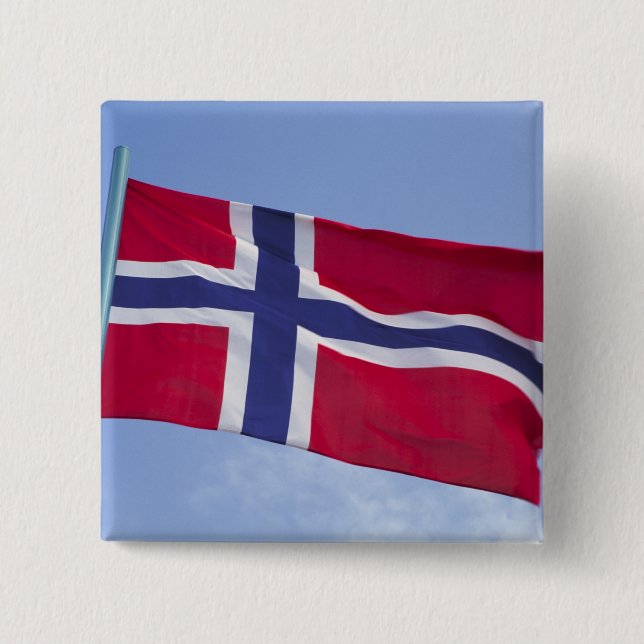 Norwegian flag RF) Button (Front)