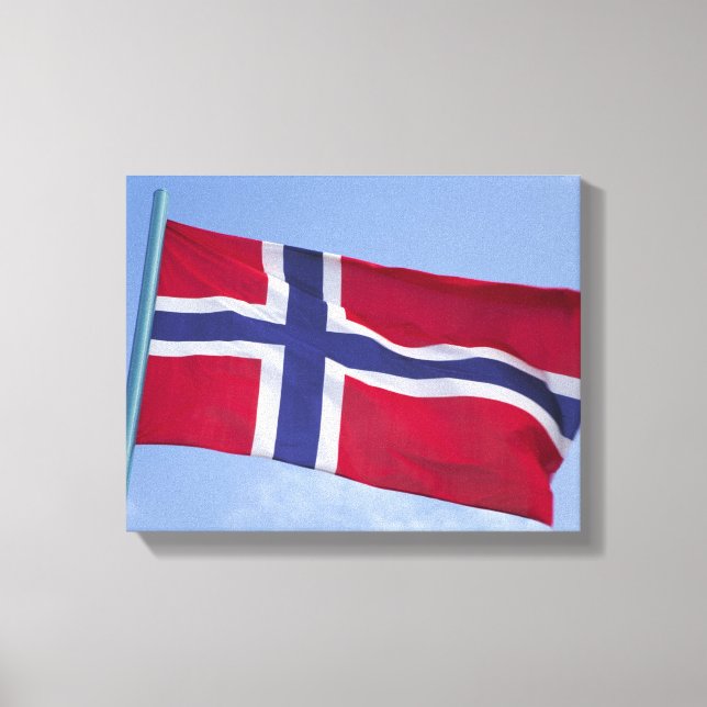 Norwegian flag RF) Canvas Print (Front)