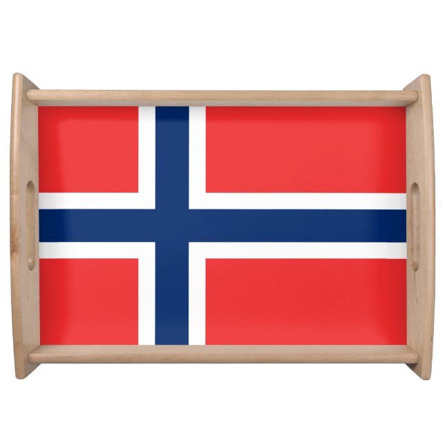 Norwegian Flag Serving Tray (Front)