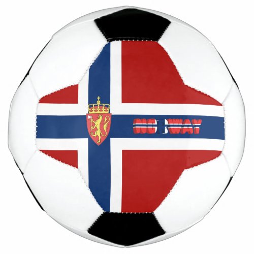 Norwegian flag soccer ball