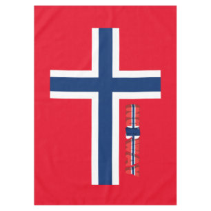 Norwegian flag tablecloth