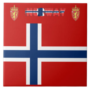 Norwegian flag tile