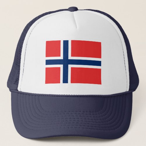 Norwegian flag trucker hat