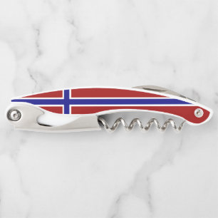 Norwegian flag waiter's corkscrew