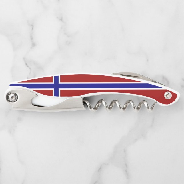 Norwegian flag waiter's corkscrew (Front)