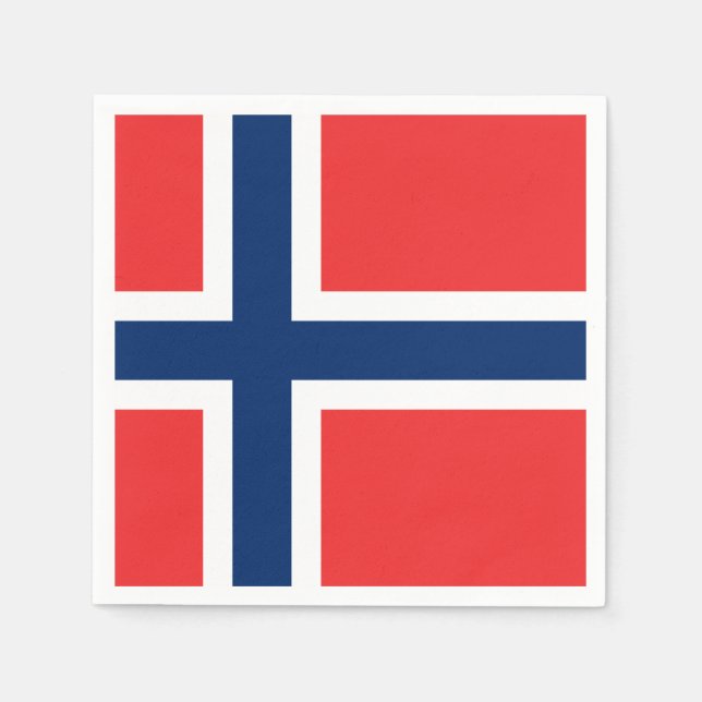 Norwegian Flags Napkins (Front)