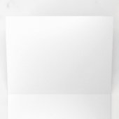 norwegian forest cat in snow Tri-Fold card (Inside First)