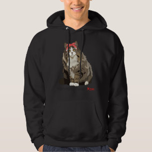 Norwegian Forest Cat Mom Retro Mothers Day Sweatsh Hoodie