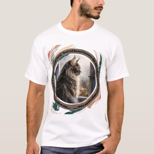 Norwegian forest cat T_Shirt