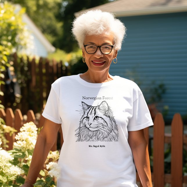 Norwegian Forest Portrait T-Shirt (Creator Uploaded)