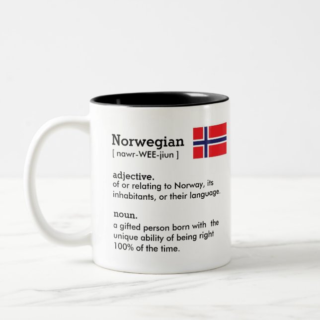 Norwegian fun mug (Left)