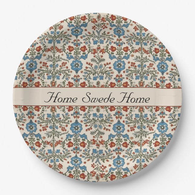 Norwegian Garden, custom Paper Plates (Front)