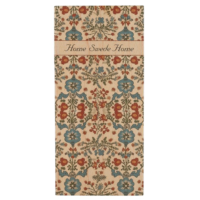 Norwegian Garden, custom Wood Flash Drive (Front Vertical)