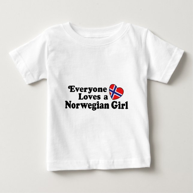 Norwegian Girl Baby T-Shirt (Front)