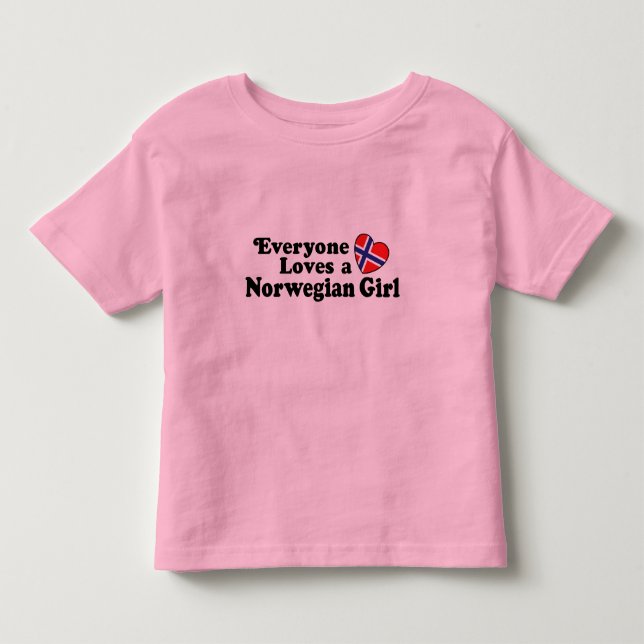 Norwegian Girl Toddler T-shirt (Front)