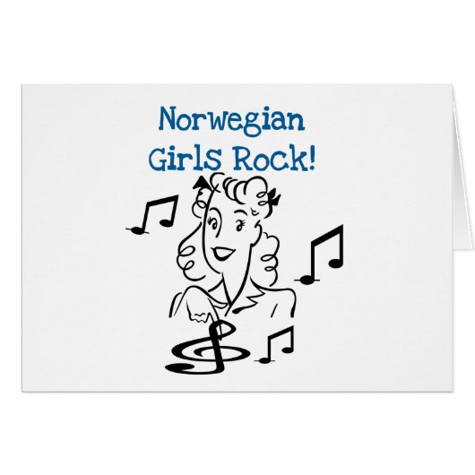 Norwegian Girls Rock Cards (Front Horizontal)