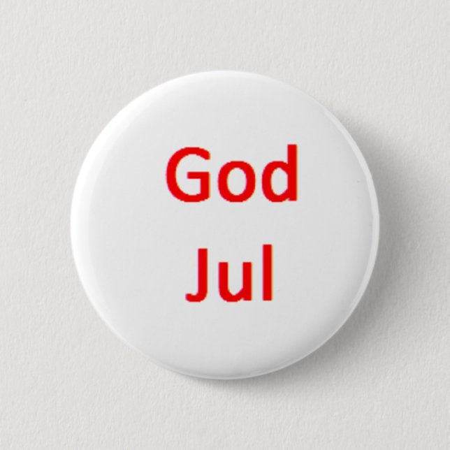 norwegian god jul button (Front)