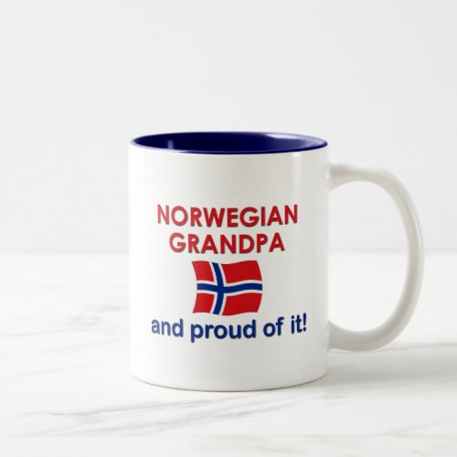 Norwegian Grandpa_Proud of it Two_Tone Coffee Mug