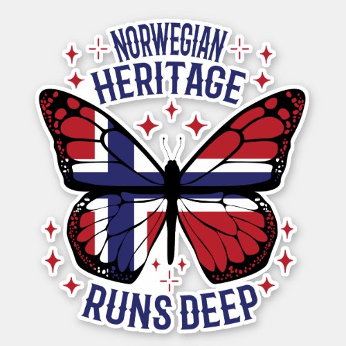 NORWEGIAN HERITAGE RUNS DEEP STICKER