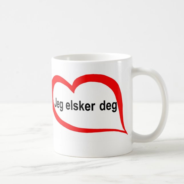 Norwegian I love you Coffee Mug (Right)