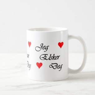 Norwegian I Love You Norsk Jeg Elsker Deg Mug
