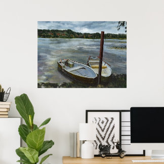Norwegian Lakeside Poster