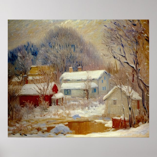 Norwegian Landscape Sandviken Poster (Front)