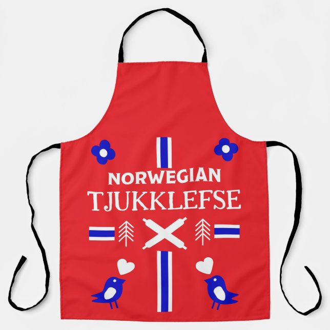 Norwegian Lefse Flatbread Apron (Front)
