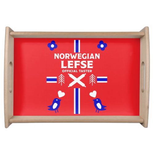 Norwegian Lefse Flatbread Apron Serving Tray