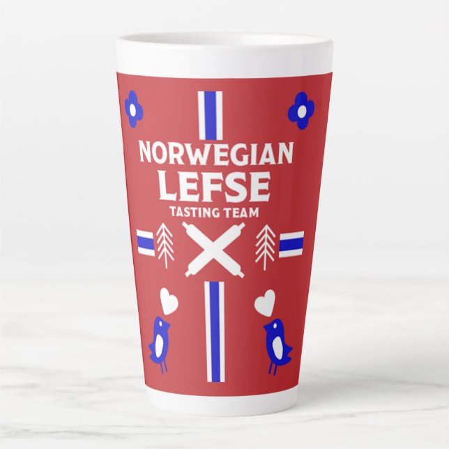 Norwegian Lefse Flatbread  Latte Mug (Front)