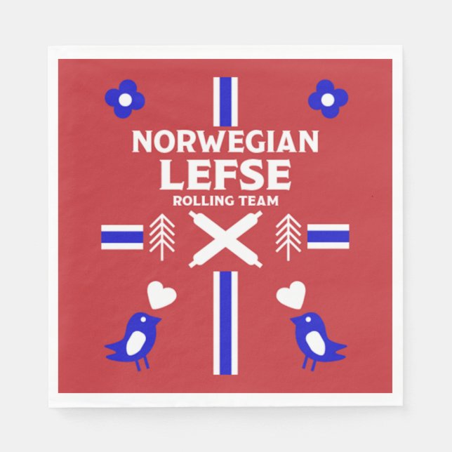 Norwegian Lefse Flatbread  Napkins (Front)