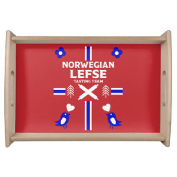 Norwegian Lefse Flatbread   Serving Tray