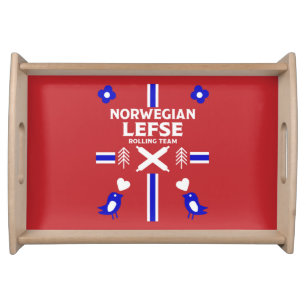 Norwegian Lefse Flatbread Serving Tray