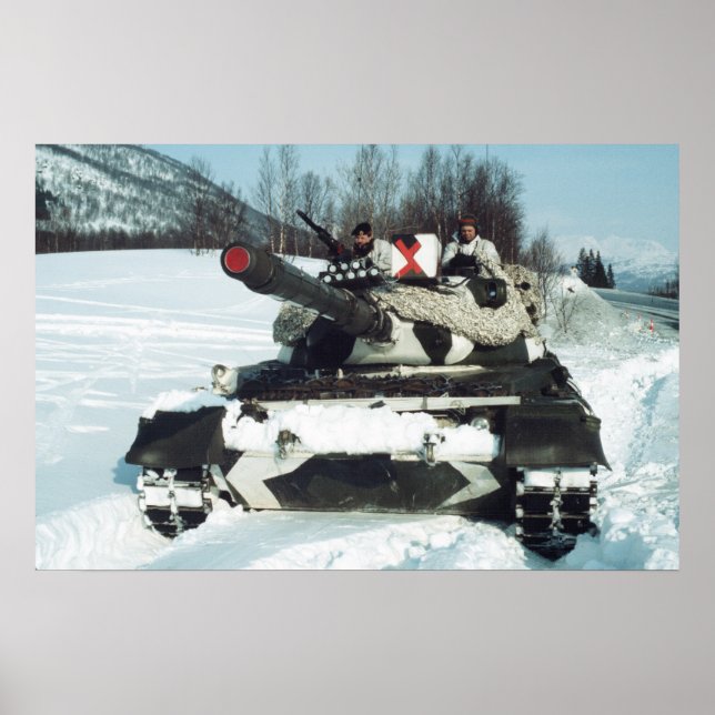 Norwegian Leopard 1 main battle tank Poster (Front)