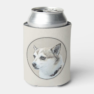 Norwegian Lundehund Painting - Original Dog Art Can Cooler