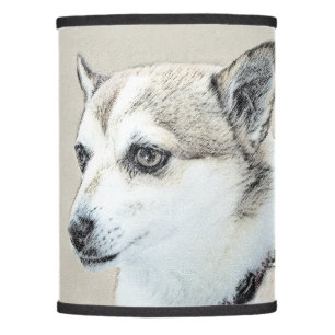 Norwegian Lundehund Painting - Original Dog Art Lamp Shade