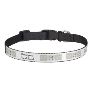 Norwegian Lundehund Painting - Original Dog Art Pet Collar