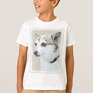 Norwegian Lundehund Painting - Original Dog Art T-Shirt