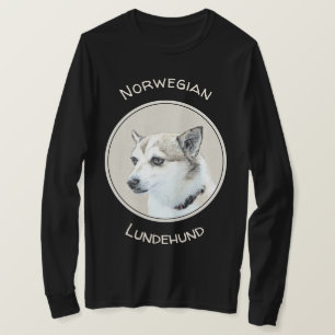 Norwegian Lundehund Painting - Original Dog Art T-Shirt