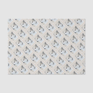 Norwegian Lundehund Painting - Original Dog Art Tissue Paper