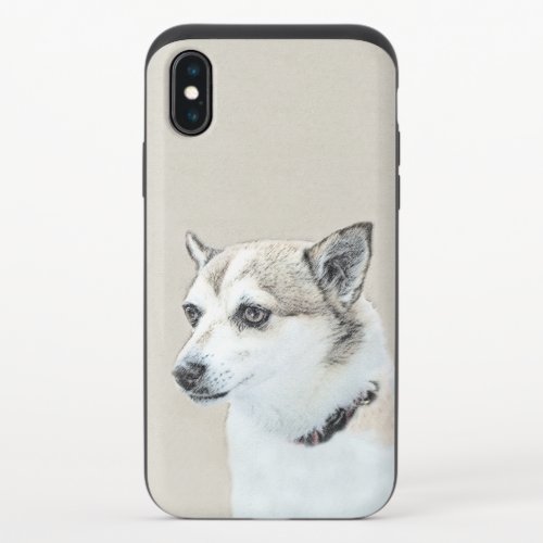 Norwegian Lundehund Painting _ Original Dog Art iPhone X Slider Case