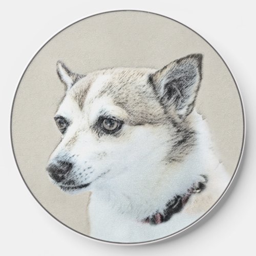 Norwegian Lundehund Painting _ Original Dog Art Wireless Charger