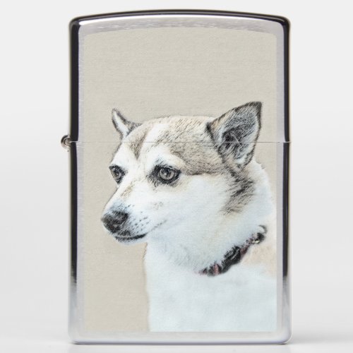 Norwegian Lundehund Painting _ Original Dog Art Zippo Lighter