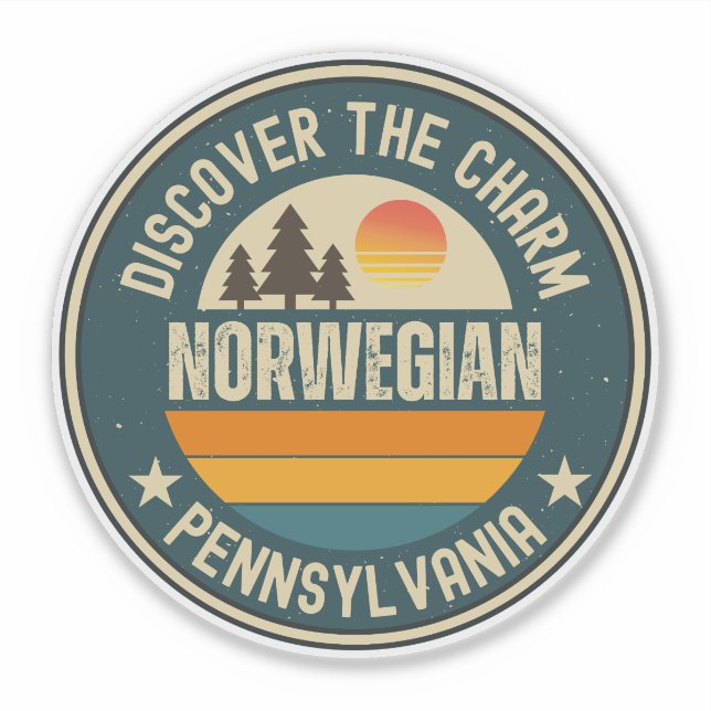 Norwegian, Pennsylvania Sticker (Front)