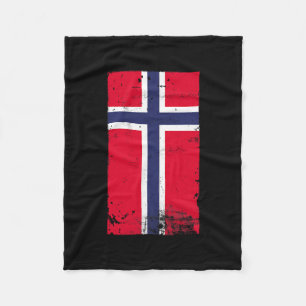 Norwegian Pride Travel Vacation Norway Flag  Fleece Blanket