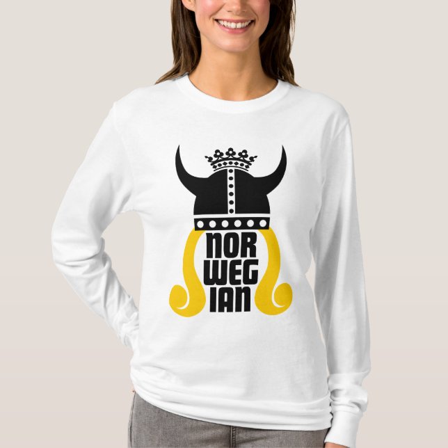 Norwegian Princess Funny Ladies Long Sleeve T T-Shirt (Front)